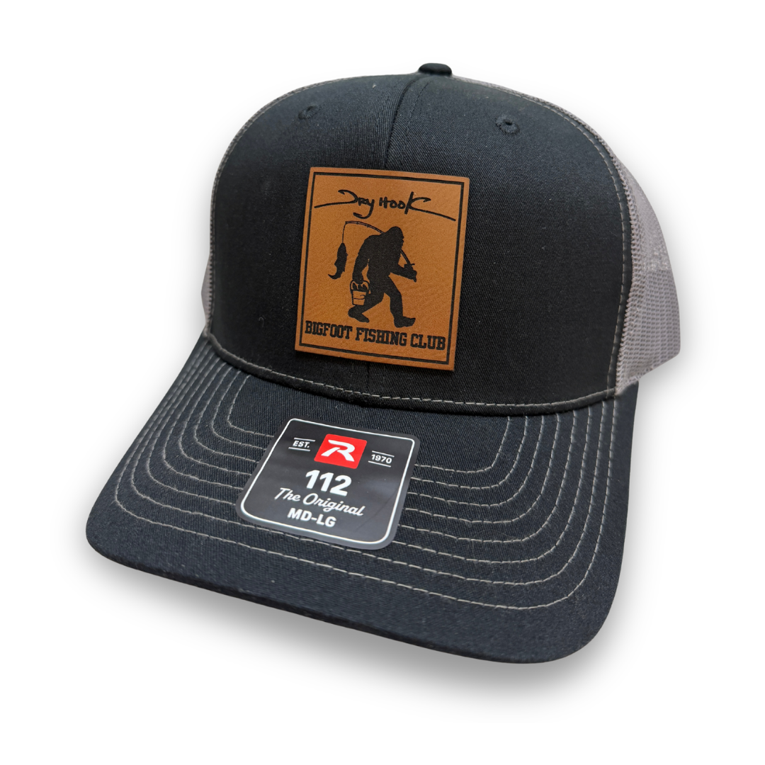 Bigfoot Fishing Club Leather Patch Hat