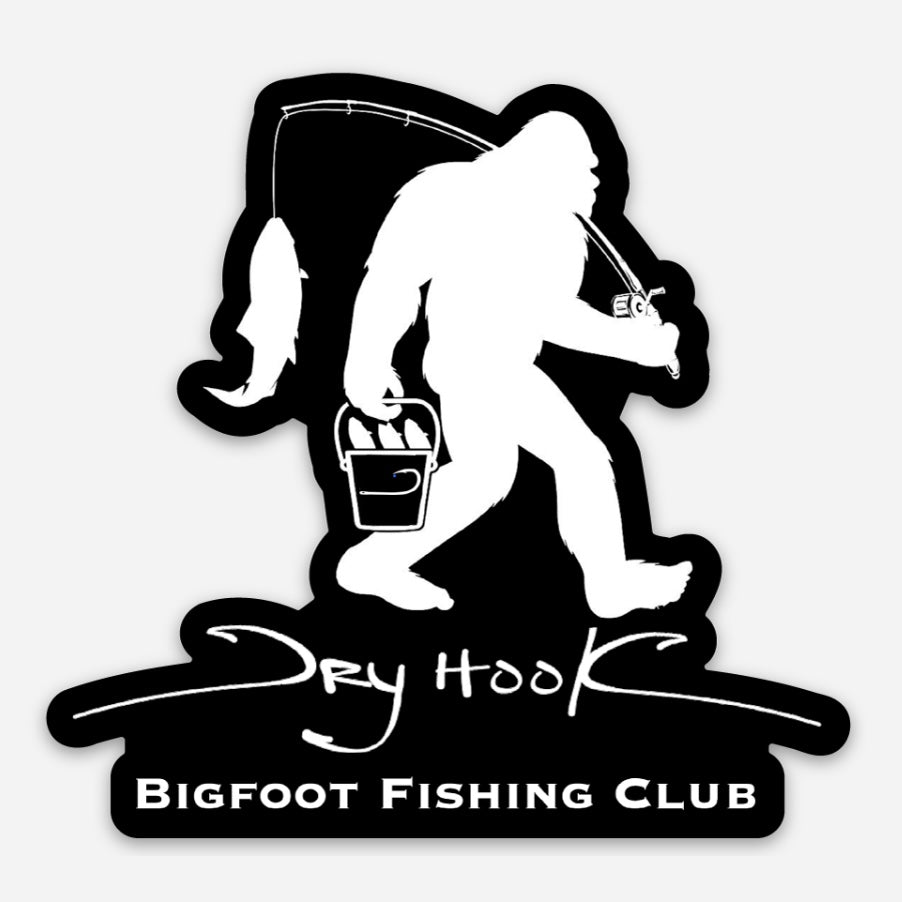 Bigfoot Fishing Sticker