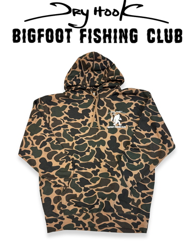 Bigfoot Fishing Club Camo Hoodie